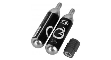 Paire de cartouches co2 crankbrothers 25g avec percuteur