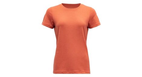 T shirt femme devold eika merino orange