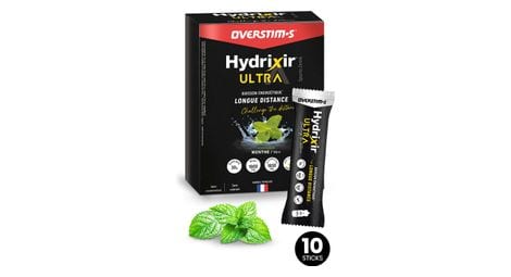 Overstims hydrixir ultra mint energy drink - 10 stick da 40g