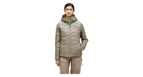 Chaqueta con capucha para mujer peak performance elevate beige