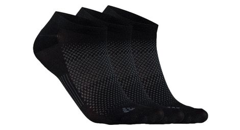 Chaussettes x3 craft core dry footies noir unisex