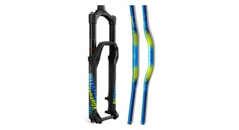 Rockshox decal kit troy lee design 35mm blue / yellow