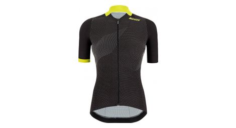 Santini redux genio damen kurzarm jersey schwarz