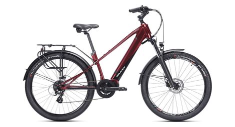 Vélo de ville électrique sunn urb over shimano altus 8v 460 wh 650b rouge