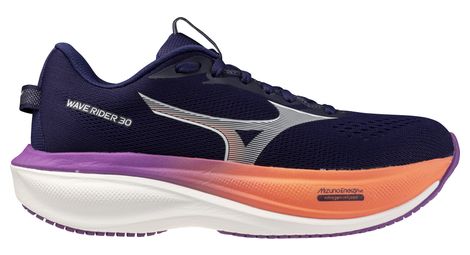 Chaussures Running Mizuno Wave Rider 30 Bleu/Orange/Violet Femme