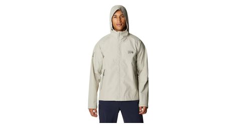 Mountain hardwear exposure 2 gore-tex beige waterproof giacca