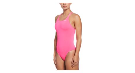 Traje de baño nike swim fastback rosa, mujer