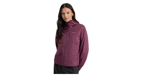 Veste randonnée imperméable ultralégère femme velora purple pourpre