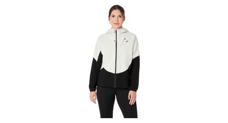 Wasserdichte Jacke Asics Metarun Legend Weiß/Schwarz Damen
