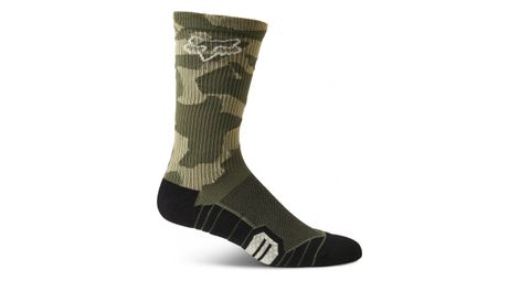 Chaussettes vtt fox 8 ranger cushion camo vert