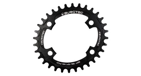 Plato Burgtec Oval Grueso Delgado PCD 96/64 Negro