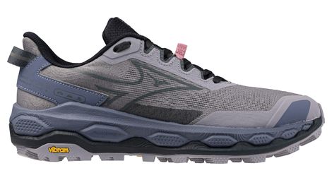 mizuno wave mujin 11 trail running shoes gray blue women s