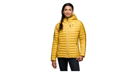 Sudadera de Plumón Diamante Negro Approach Hoody Amarillo para Mujer