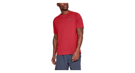 Maillot manches courtes under armour tech 2 0 rouge