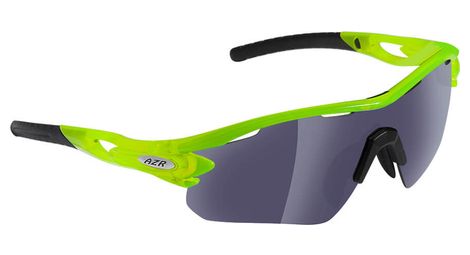 Sportbrille AZR TOUR RX CRYSTAL BOX GRÜN FLUO + 2 BILDSCHIRME