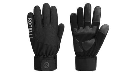 Gants velo long de hiver rogelli alta - homme - noir