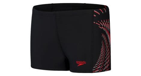 Speedo plastisol placement badeanzug schwarz/rot 75 cm 80 cm