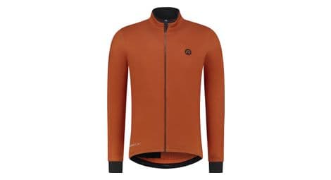 Maillot manches longues velo rogelli essential - homme - orange