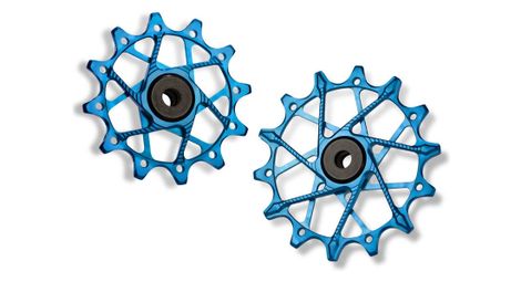 Paire de galets de dérailleur garbaruk pour sram 11/12v bleu