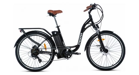 Moma Bikes Bicicleta Electrica, Urbana EBIKE-28.2 ', Alu. SHIMANO 7V & Doble Freno Disco Hidraulicos Bat. Ion Litio 36V 16Ah