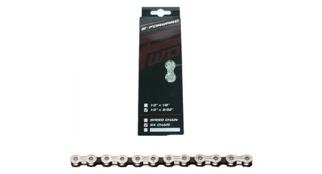 Cadena delantera sx chain 116 eslabones con acoplamiento rápido plateado
