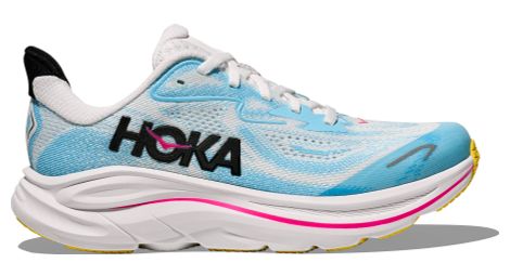 Zapatillas de running Hoka Clifton 10 azul/blanco/rosa para niños
