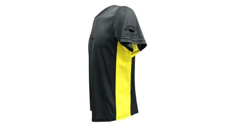 Tee-shirt bavella 2.0 black ultra | quasar yellow