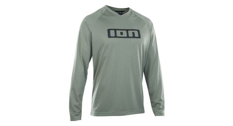 Maglia a manica lunga mtb ion logo verde chiaro