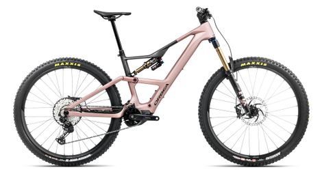 Orbea rise lt m10 mtb eléctrica de suspensión total shimano deore xt/slx 12s 630 wh 29'' rosa del desierto carbono gris crudo 2025