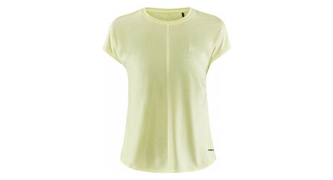 Maillot manches courtes femme craft core charge jaune