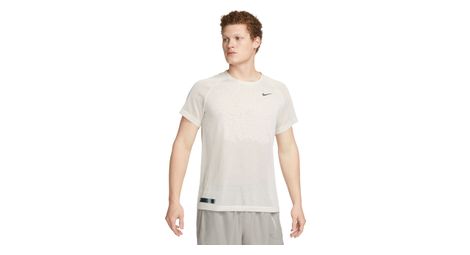 Maillot manches courtes nike dri fit adv run division techknit blanc