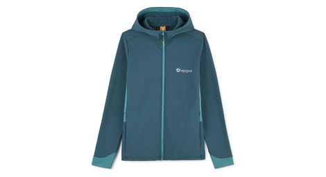 Polaire femme lagoped gelinotte hoodie bleu