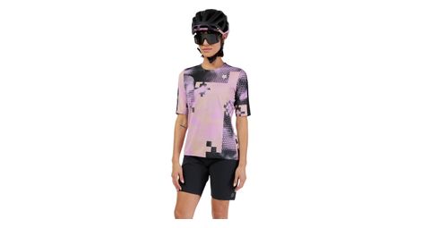 Maillot de manga corta fox flexair ascent pulse rosa para mujer