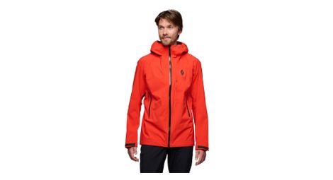 Veste imperméable black diamond highline rouge homme