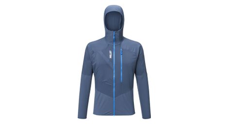 Veste softshell millet rutor xcs air hoodie bleu homme