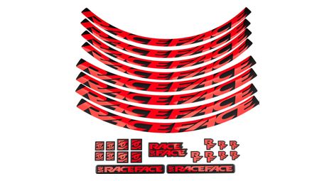 Race Face Wielen Kit Stickers Rood