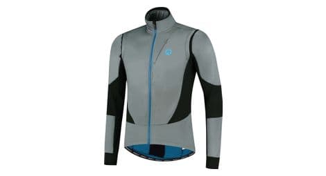 Veste velo hiver rogelli brave - homme - gris/noir/bleu