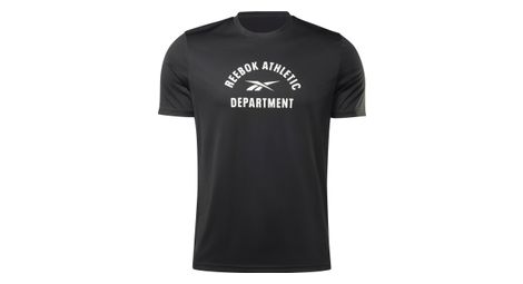 Maillot manches courtes reebok training graphic noir