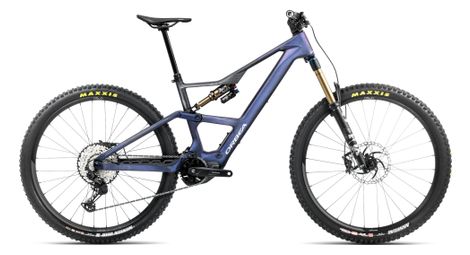 Vtt électrique tout-suspendu orbea rise lt m10 shimano deore xt/slx 12v 630 wh 29 bleu tanzanite carbon view 2025