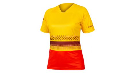 Endura singletrack saffron women's short sleeve jersey