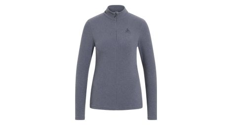 Langarmtrikot Damen Odlo 1/2 Zip Roy Grau