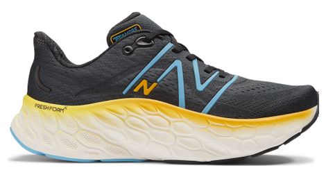 New balance running shoes fresh foam x more v4 black blue yellow men's 44.1/2