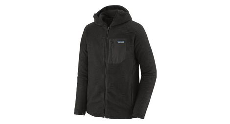 Technisches fleece patagonia r1 air kapuzenpulli mit durchgehendem reißverschluss black men xs