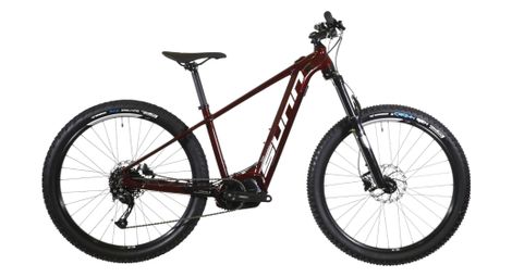 Velo d exposition vtt electrique semi rigide sunn flash s2 shimano altus 9v 27 5 500 wh bordeau 2022