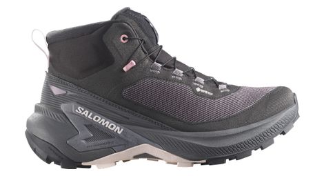Zapatillas de senderismo Salomon Genesis Mid GTX negro/rosa para mujer