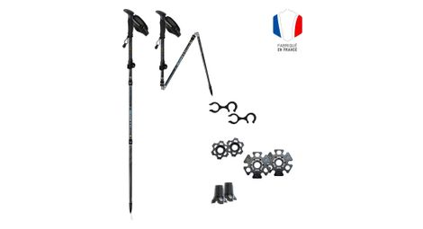 Bâton Grande Randonnée Pliable - FLASHLOCK ALU MK2 - EMERAUDE