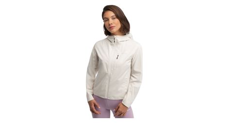 Veste randonnée imperméable ultralégère femme velora sand beige