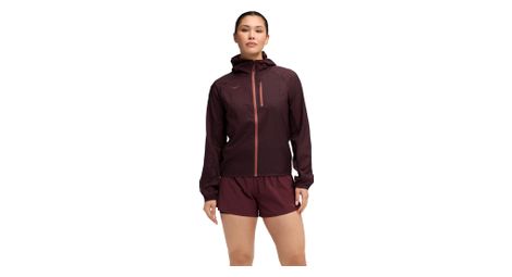 hoka skyflow women s windbreaker jacket in red