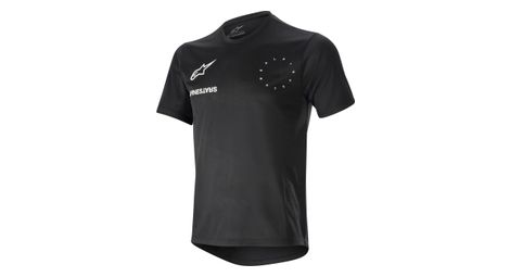 Maillot manches courtes alpinestars alps topo noir
