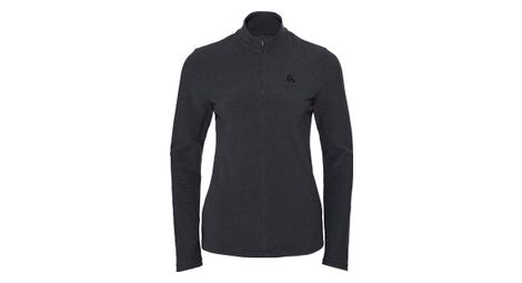 Maillot manches longues femme odlo 1 2 zip roy gris fonce